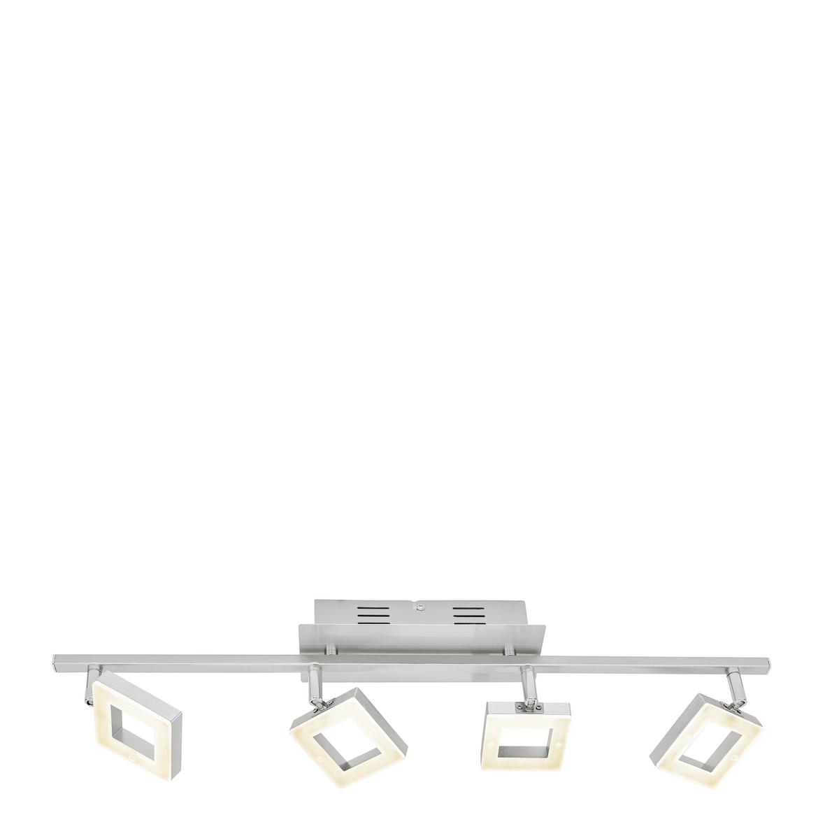 LAMPA REFLEKTOROWA LED REAL II *SBN* - kolor aluminiowy/kolor niklowy, Basics, tworzywo sztuczne/metal (67,5cm) - Novel