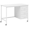 SKRIVBORD METALLICA -EXKLUSIV- - vit/svart, Modern, metall/plast (110/75/55cm) - Mömax