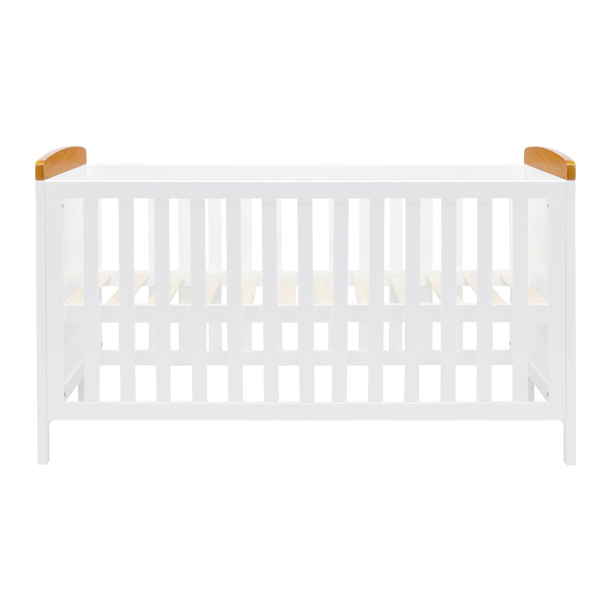 ŁÓŻKO SZCZEBELKOWE LOU - biały/kolor sosnowy, Modern, drewno (144/75/87cm) - Bessagi Kids