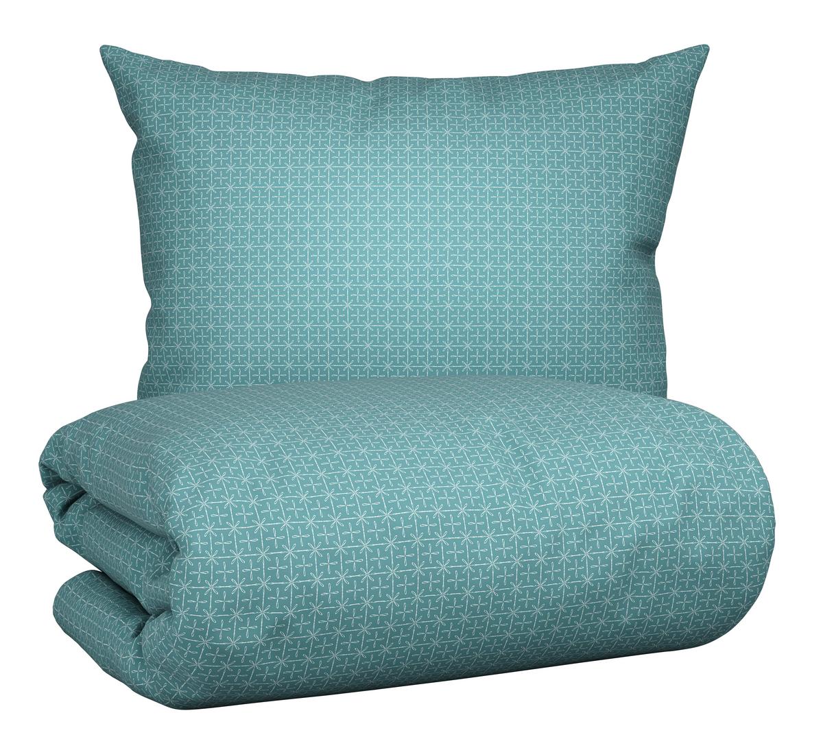 Ágyneműhuzat-garnitúra Laura - kék, Konventionell, textil (140/200cm) - Modern Living