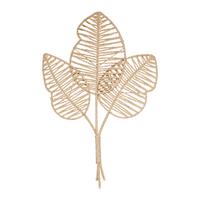 Dekor Levél Leaf - Lifestyle, fém/papír (45/76/2cm) - Mömax