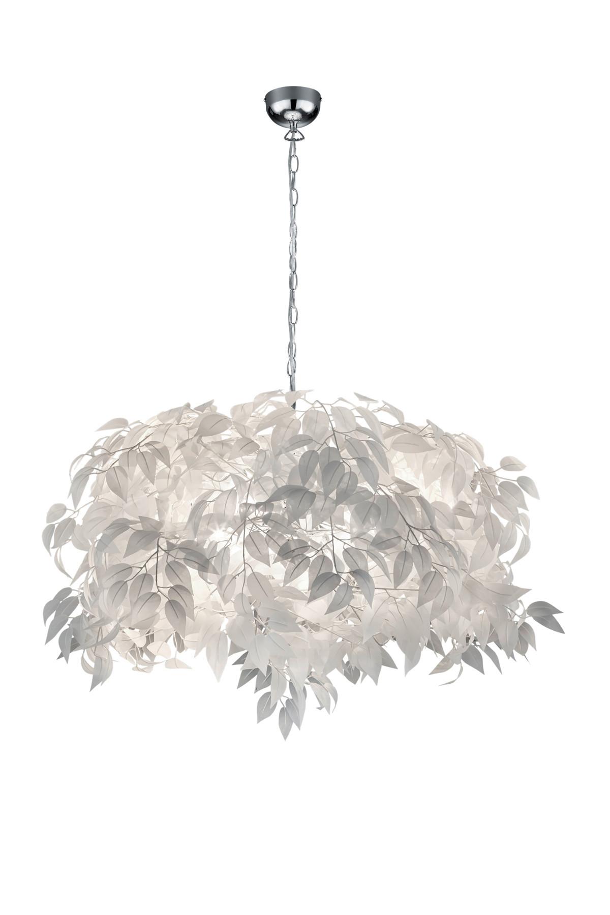 LAMPA WISZĄCA R10464001 LEAVY *MB* - biały/kolor chromowy, Trend, tworzywo sztuczne/metal (70/150cm)