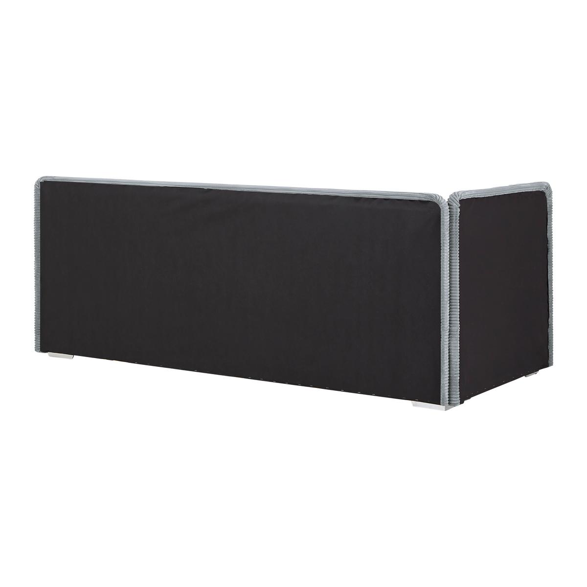 Bett Remi Graublau ca. 90x200cm - Chromfarben/Graublau, KONVENTIONELL, Holz/Kunststoff (90/200cm) - Mömax