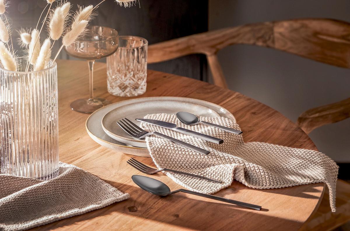 ZESTAW SZTUĆCÓW GLAM CHIC BLACK - czarny, Design, metal - Homeware Profession.