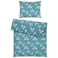 BETTWÄSCHESET LAMA - Türkis/Weiss, Konventionell, Textil (160/210cm) - Modern Living