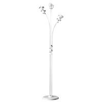 Stehleuchte Zoe Weiß max. 6 Watt - Weiß, Design, Metall (55/190cm)