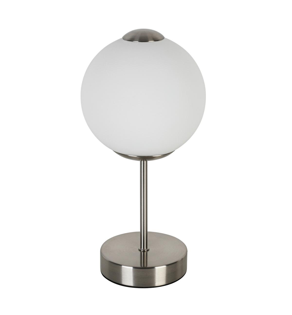 Namizna Led-svetilka Zuri - barve niklja/črna, Romantika, kovina/umetna masa (15/30cm) - Mömax