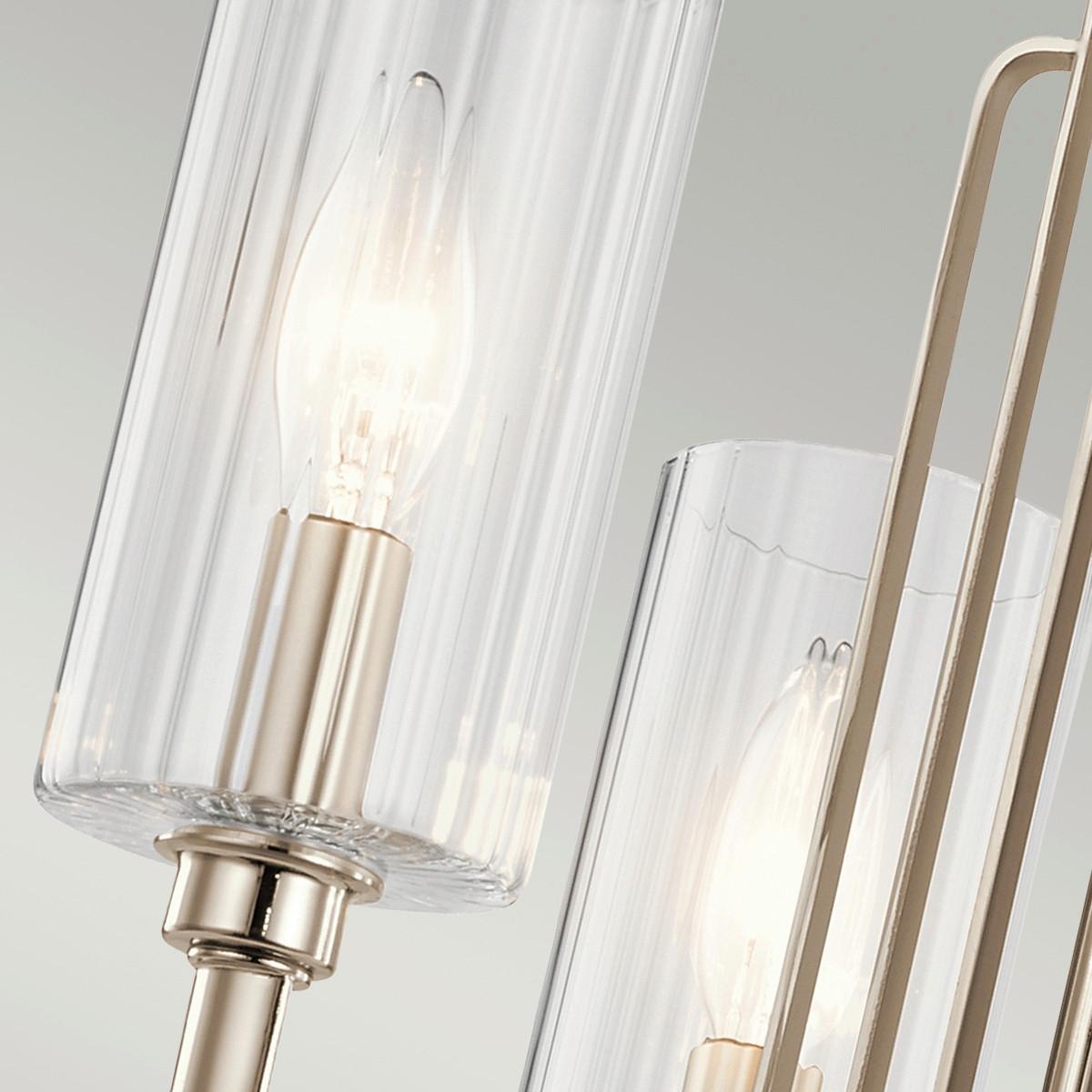 Luster Kimrose 3 - boje nikla, Konvencionalno, staklo/metal (45.9/47.9cm) - Elstead Lighting