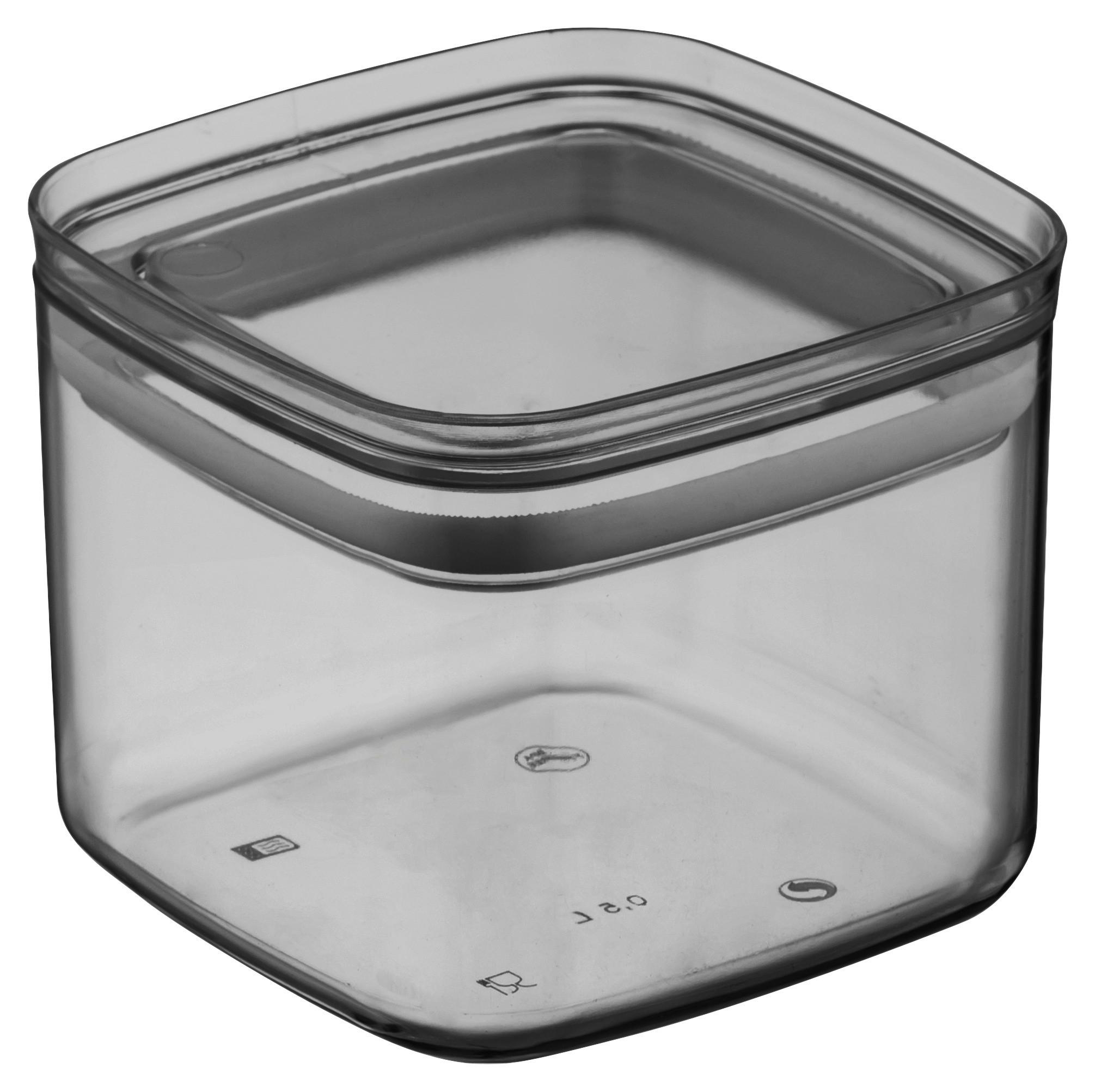 Ételtároló Doboz Blacky - 0,7l - fekete/szürke, Modern, műanyag (9,5/7,5/9,5cm) - Mömax
