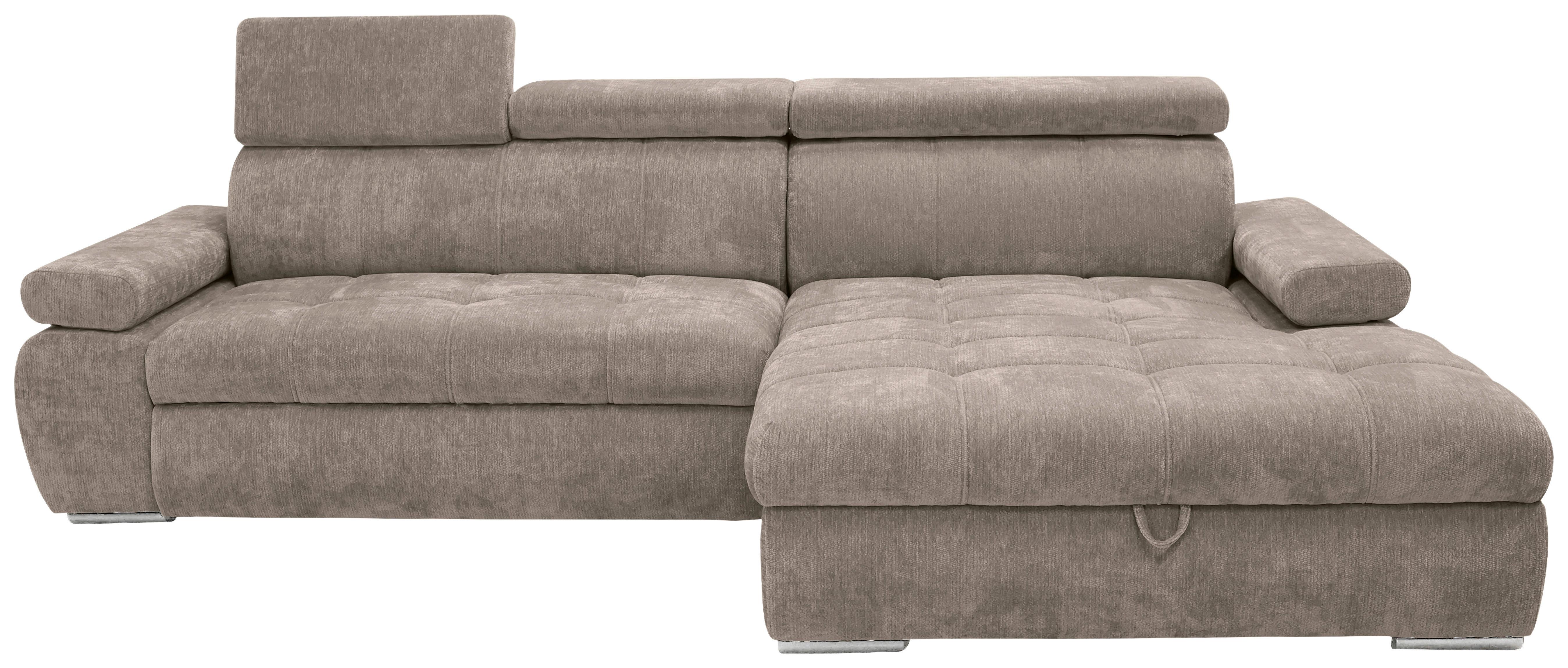 Kutna Garnitura Vegas - srebrne boje/taupe, Design, drvo/tekstil (294/173cm) - Modern Living