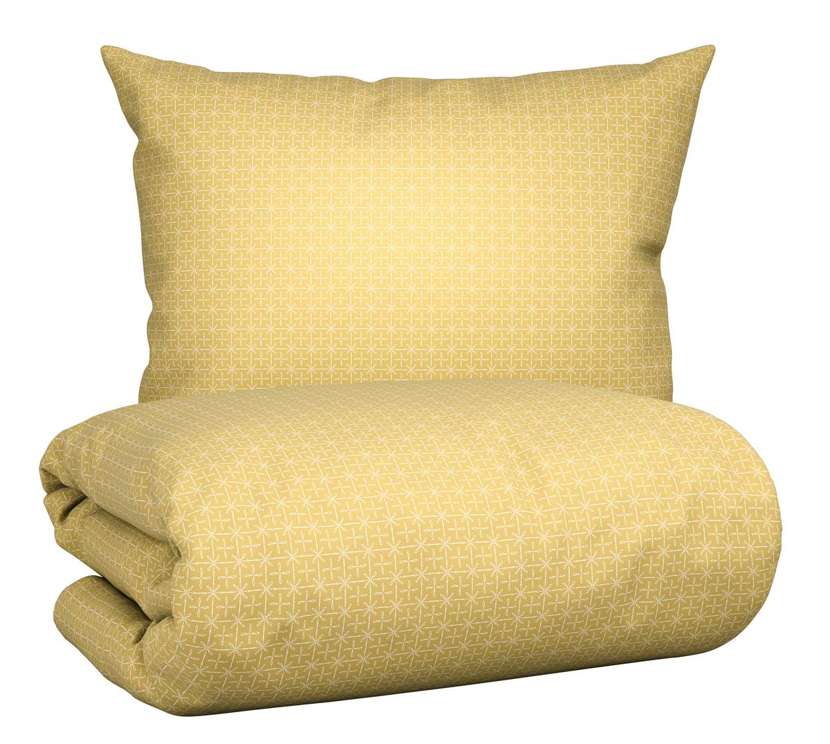 Ágyneműhuzat-garnitúra Laura - sárga, Konventionell, textil (140/200cm) - Modern Living