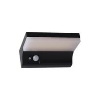 Szolárlámpa 67417bk Solar Wall Light - fekete/fehér, Design, műanyag (16/6/6cm)