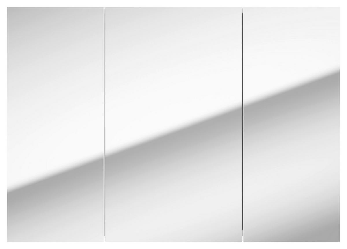 SZAFKA Z LUSTREM LOCCA SPS 85 CM - biały, Basics, materiał drewnopochodny/szkło (85/60/15cm) - MID.YOU