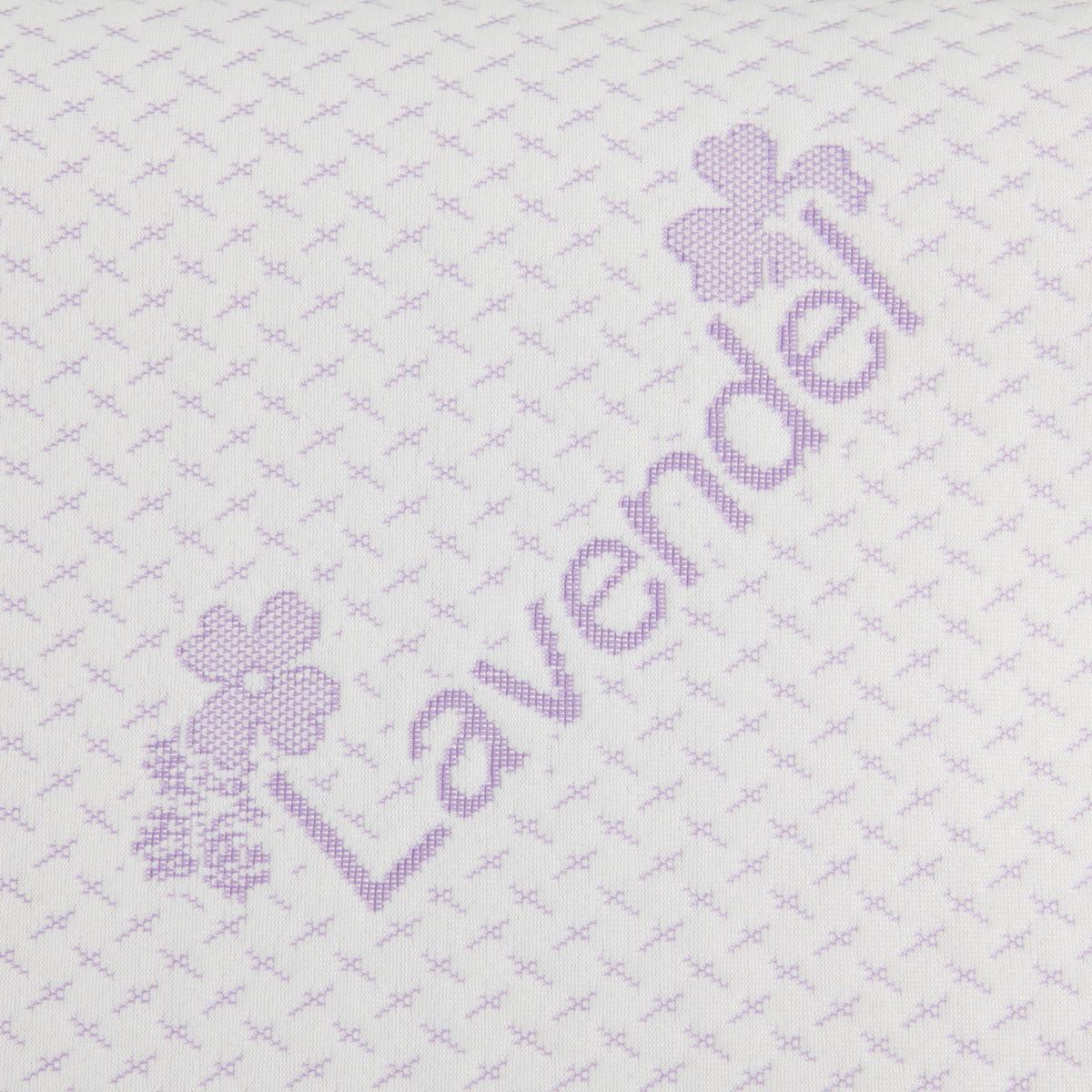 Nackenkissen Lavendel in Weiss ca. 30x47cm - Weiss, Textil (30/47cm) - Nadana