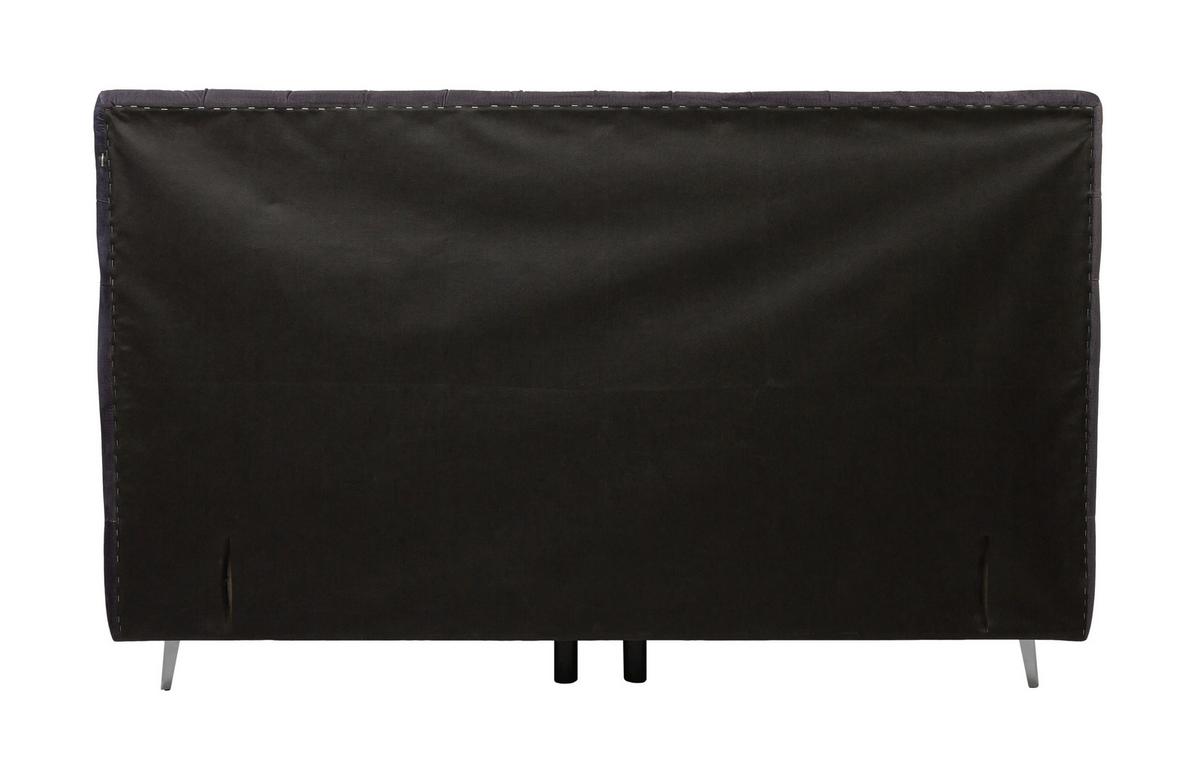 Postelja Boxspring One - barve kroma/črna, Konvencionalno, tekstil (180/200cm)