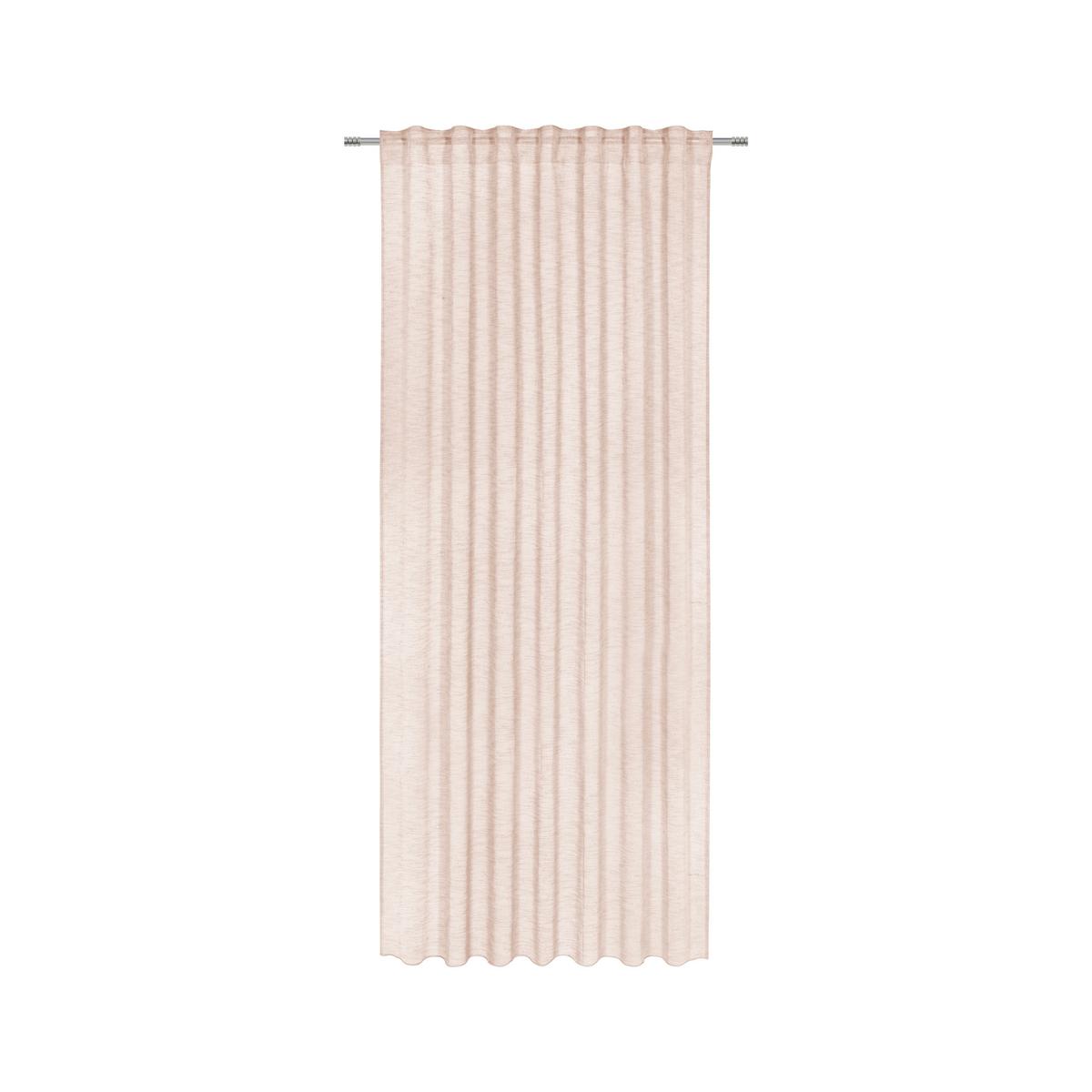Fertigvorhang Sigrid in Rosa ca.140x245cm - Rosa, ROMANTIK / LANDHAUS, Textil (140/245cm) - Premium Living