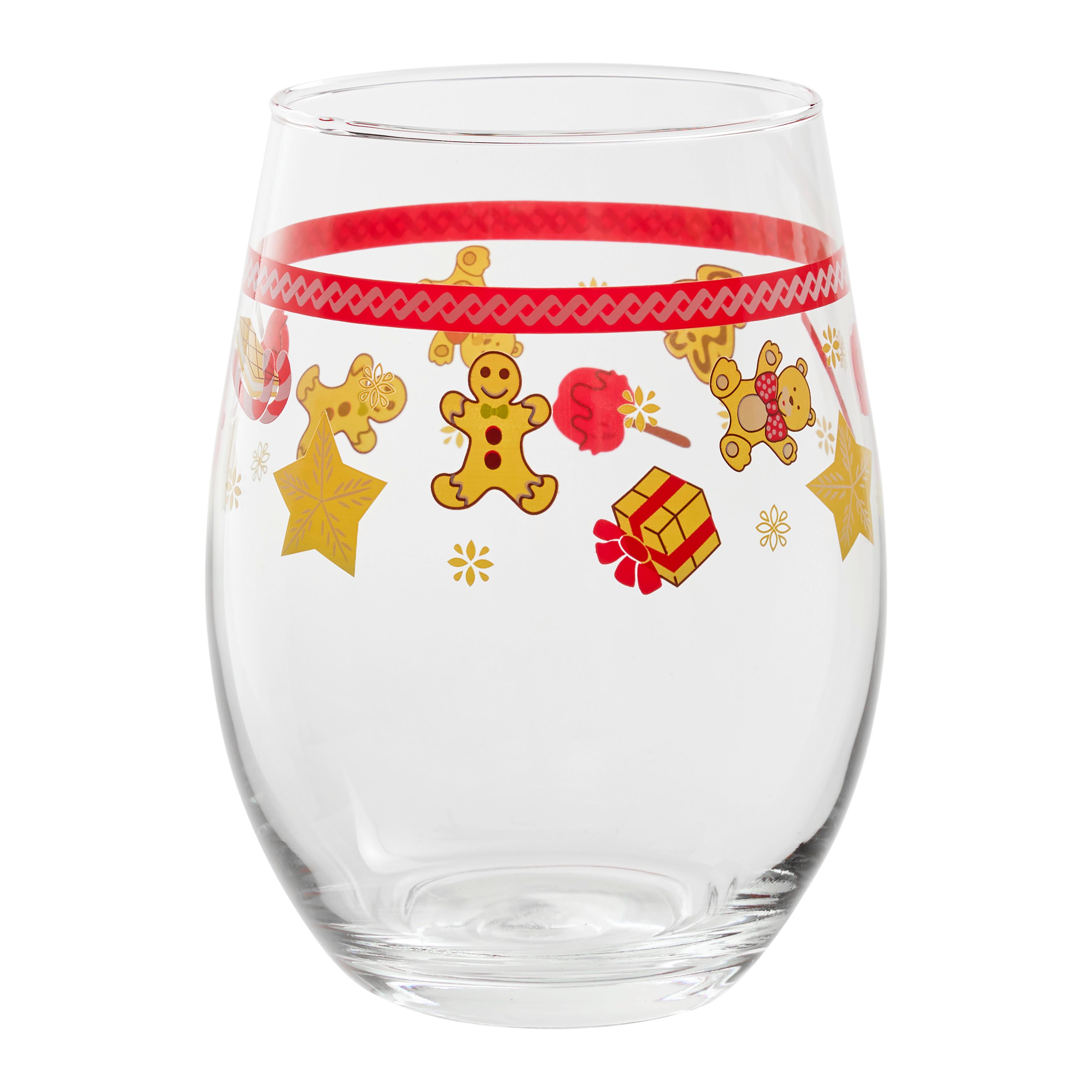 Trinkglas Xmas - Ginger Multicolor ca. 580ml - Multicolor, MODERN, Glas (9.6/12.5cm) - Mömax
