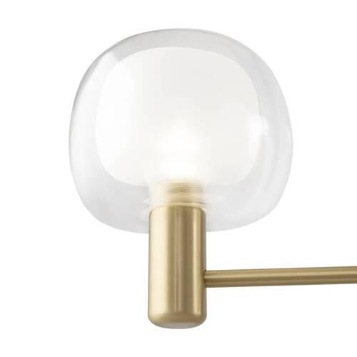 PENDELLEUCHTE VISION - Transparent/Goldfarben, Trend, Glas/Metall (104/18/26cm) - MAYTONI