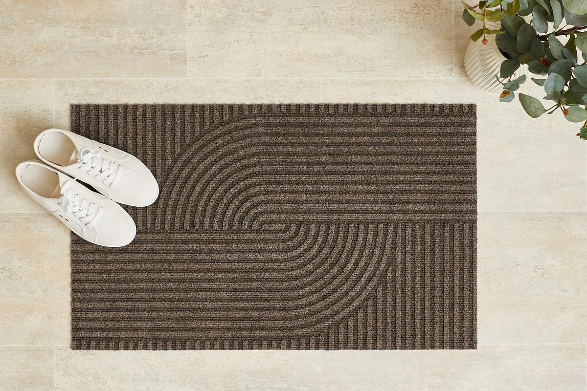 Covoraș de intrare Yukon, cca. 40x60cm - maro, Basics, plastic (40/60cm)