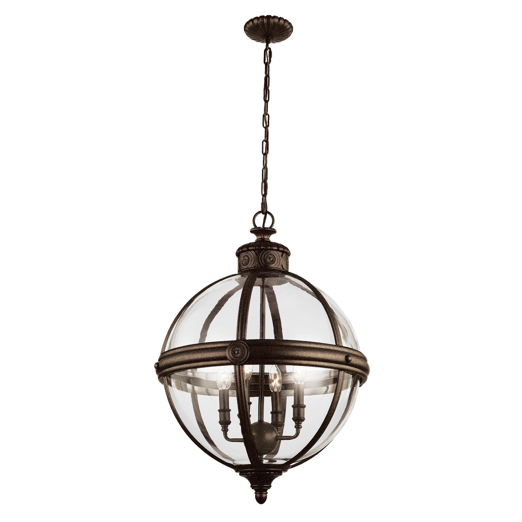 Csillár Fe-Adams-4p-Brz - bronzszínű, Konventionell, üveg/fém (49.8/83.2cm) - Elstead Lighting