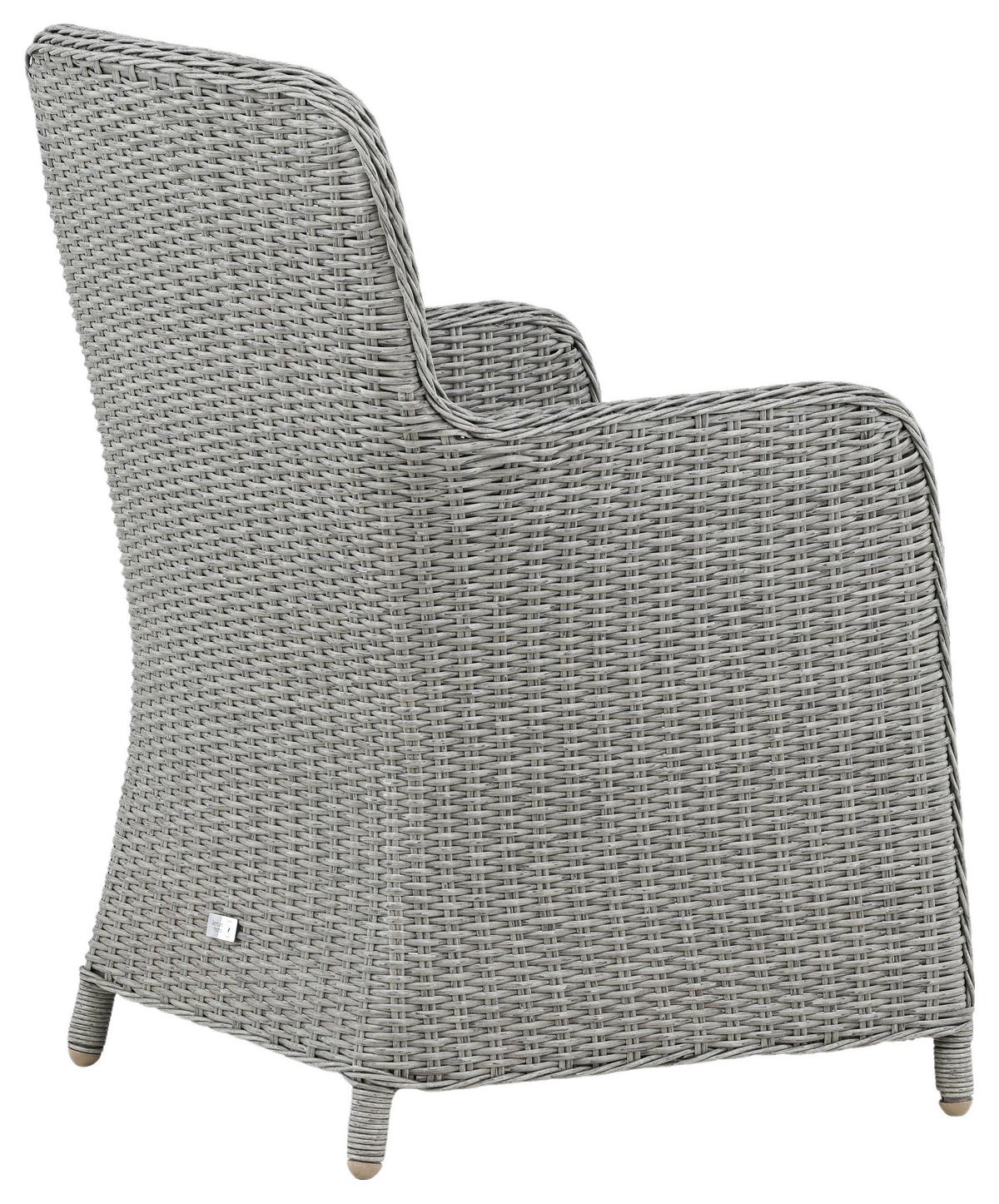 GARTENSTUHL-SET WEMBLEY - Grau, KONVENTIONELL, Kunststoff/Textil (62/94,5/65cm) - Gardenson