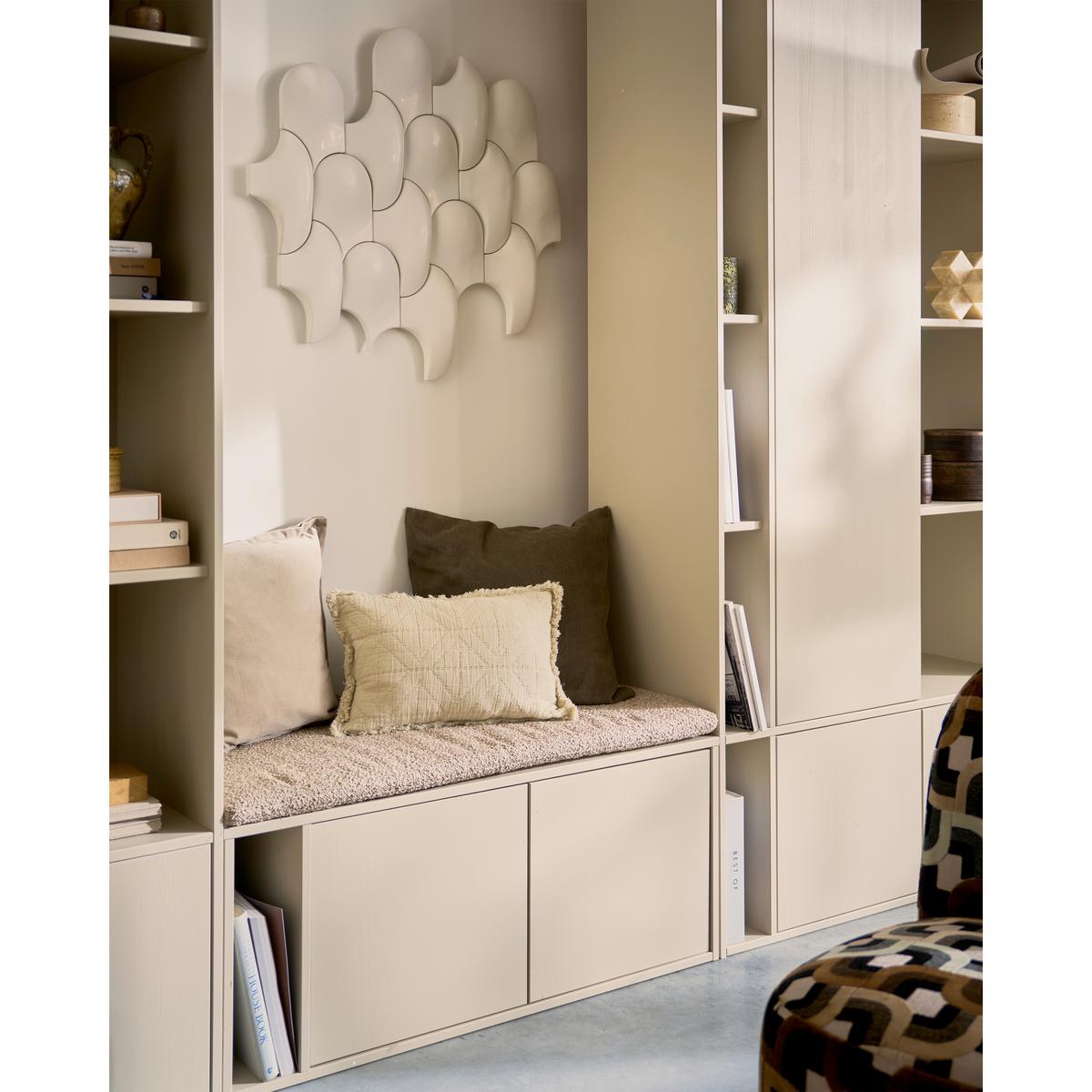 Lowboard Settle Down Grau - Grau, Design, Holz (108/50/44cm) - Livetastic