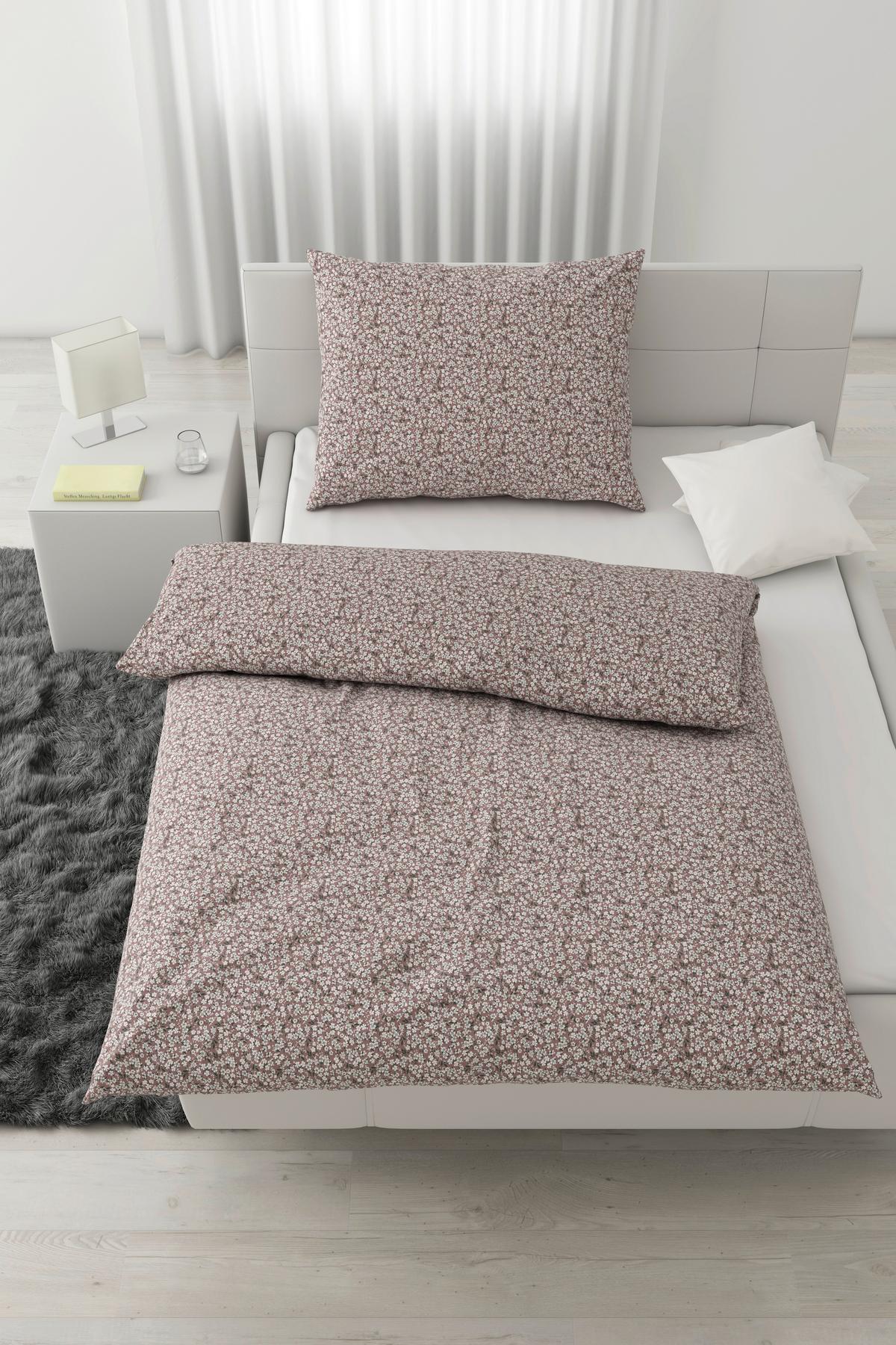 BETTWÄSCHESET JOSEFINE - Mauve, Romantik / Landhaus, Textil (160/210cm) - Modern Living