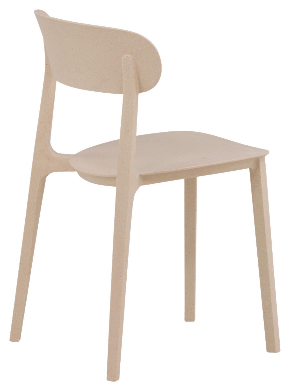 Stuhl-2er Set Åstol ca. 50x78,5x52 cm Beige - Beige, Design, Holz/Kunststoff (50/78,5/52cm) - Livetastic