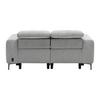 2-SITS SOFFA ALVARO - mörkgrå/grå, Modern, metall/trä (182/79/109cm) - Mömax