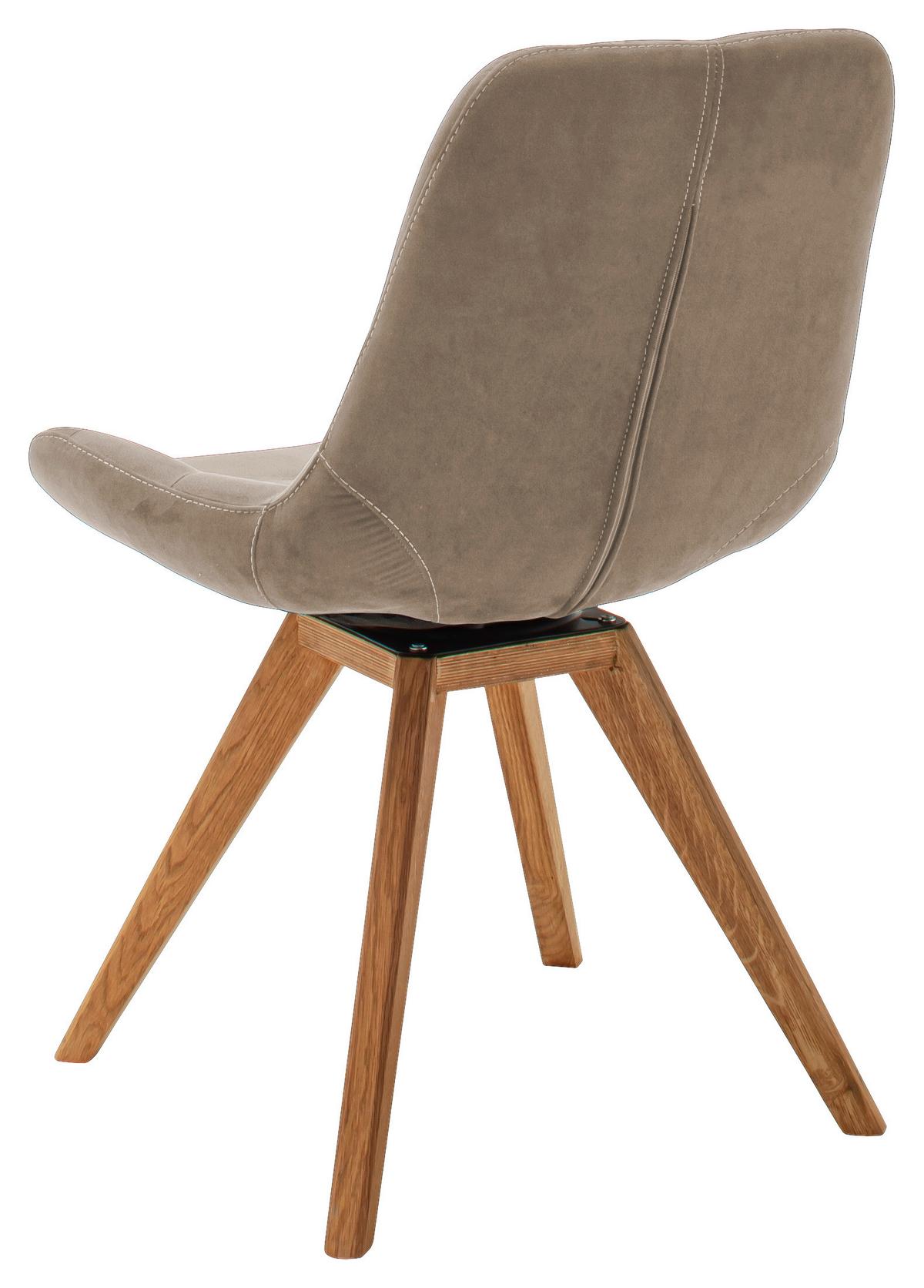 KRZESŁO BELFAST - cappuccino, Konventionell, tkanina/drewno (56/84/63cm) - Carryhome