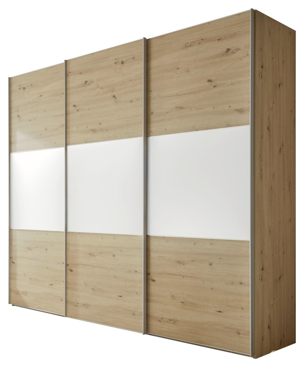 Ormar S Kliznim Vratima Includo - bijela/hrast Artisan, Design (336/222/68cm) - Premium Living