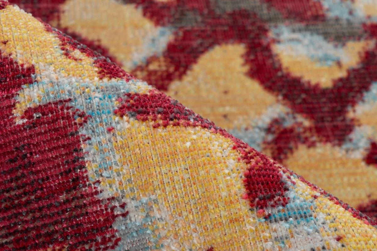 Flachwebeteppich Dilan 400 - Rot/Multicolor, Konventionell, Textil (160/230cm) - Kayoom