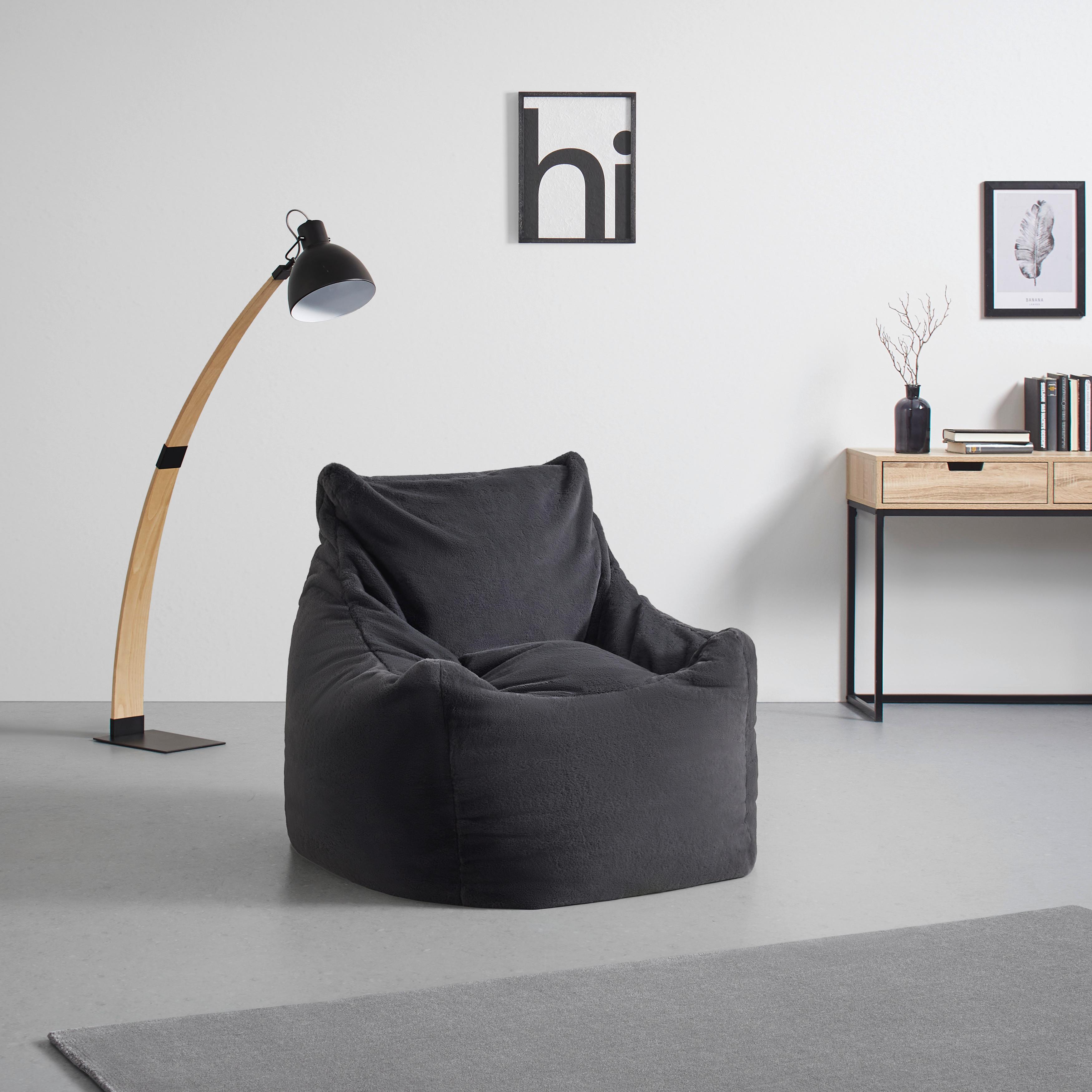 Sitzsack Storvik Graphitfarben - Graphitfarben, MODERN, Textil (100/75/100cm) - Mömax