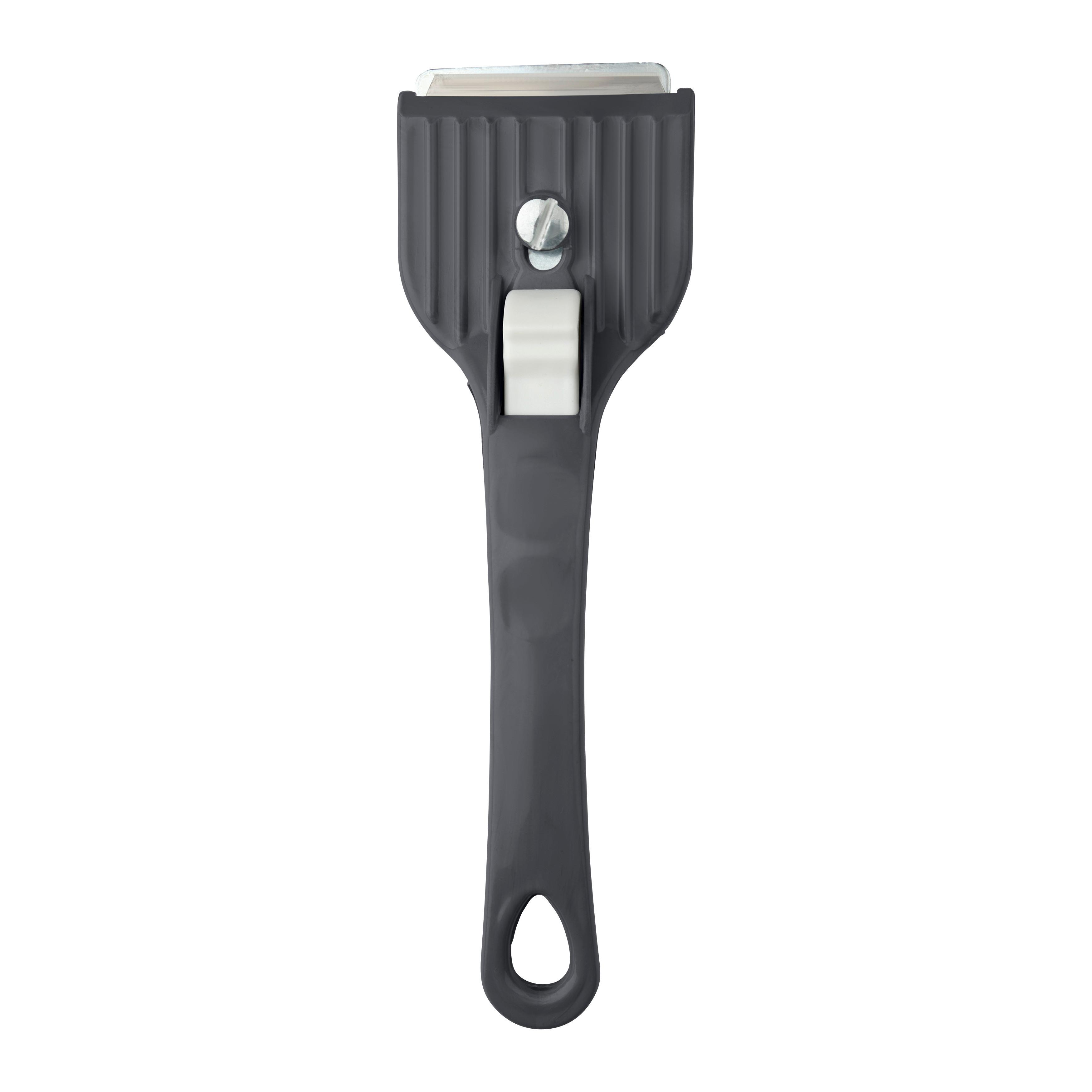 HÄLLSKRAPA KIKI - mörkgrå, Klassisk, metall/plast (16cm) - Mömax