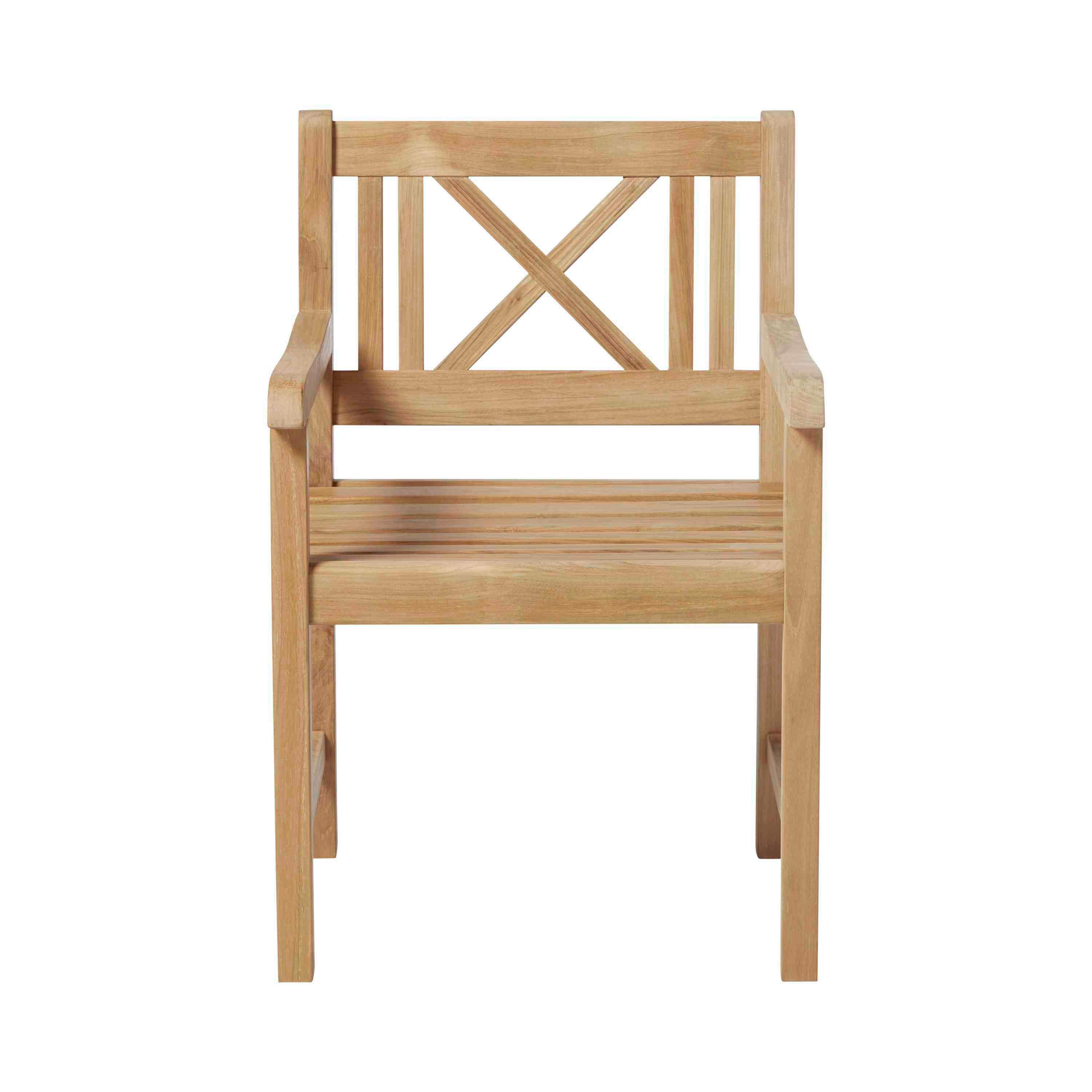 Gartensessel Rosenborg - Teakfarben, Natur, Holz (59/89/59cm) - Gardenson
