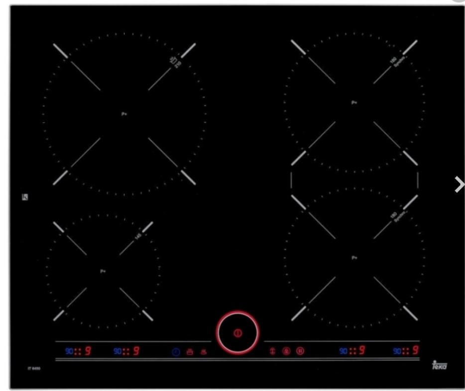 PŁYTA KUCHENNA INDUKCYJNA IT 6450 IKNOB - kolor stalowy/czarny, Lifestyle, metal/szkło (60/5/51,5cm) - Teka