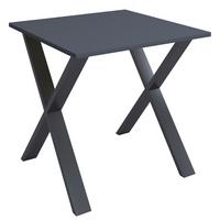 SCHREIBTISCH LONA - Anthrazit/Silberfarben, Design, Holzwerkstoff/Metall (80/80/76cm) - MID.YOU