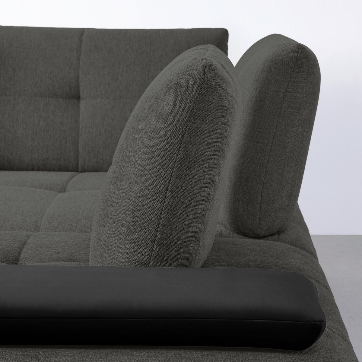 Wohnlandschaft Trendy Anthrazit/Schwarz - Anthrazit/Schwarz, MODERN, Holzwerkstoff/Textil (310/93/250cm) - Premium Living