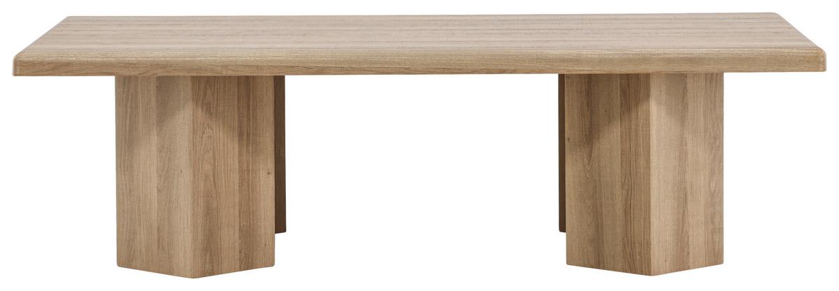 COUCHTISCH LILLEHAMMER - Hellbraun, Design, Holz (140/80/40cm) - Livetastic