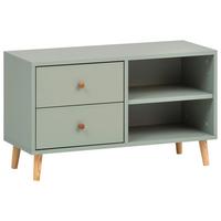Garderobna Klop Bjarne, Pastelno Zelena - pastelno zelena/zelena, Design, leseni material/les (78,9/46,5/33cm) - MID.YOU