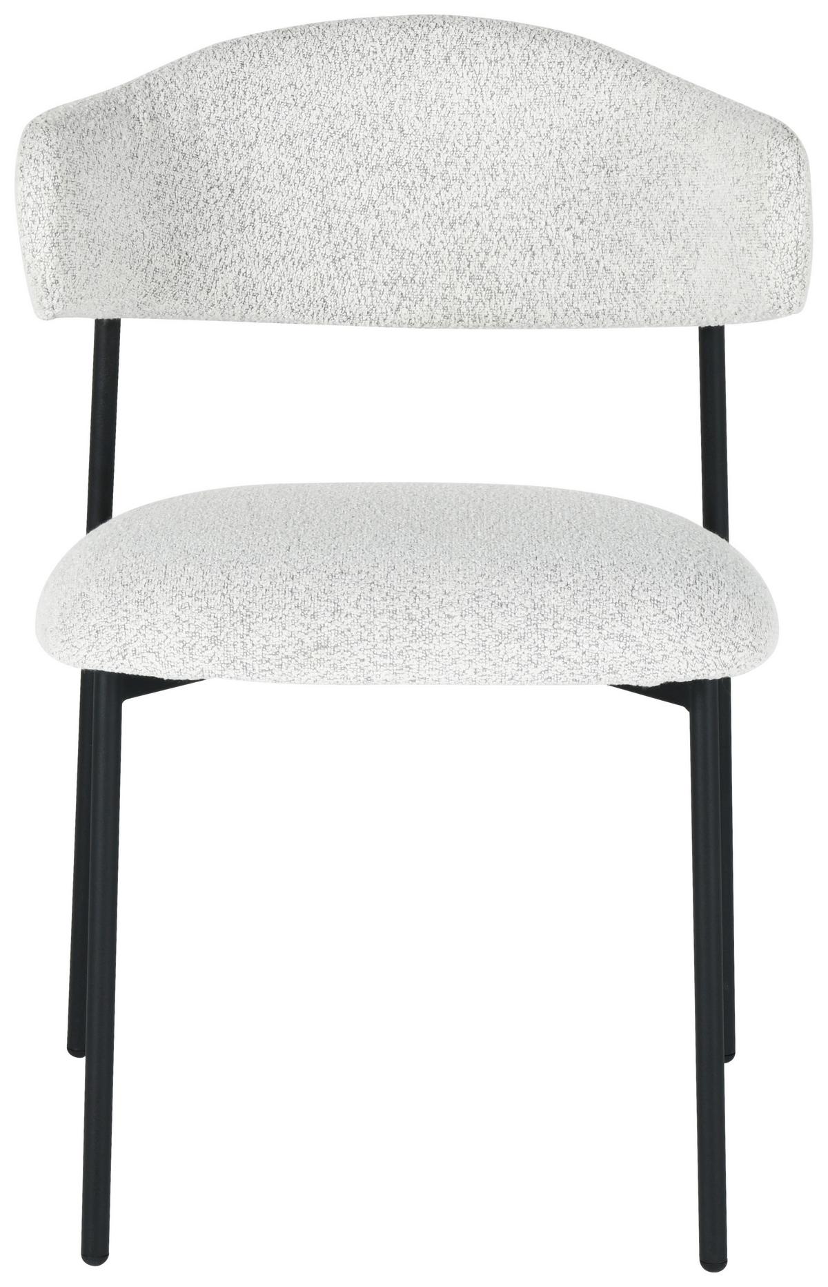 KRZESŁO MIJOU - jasnoszary/czarny, Design, metal/tkanina (55/78/58cm) - Boxxx