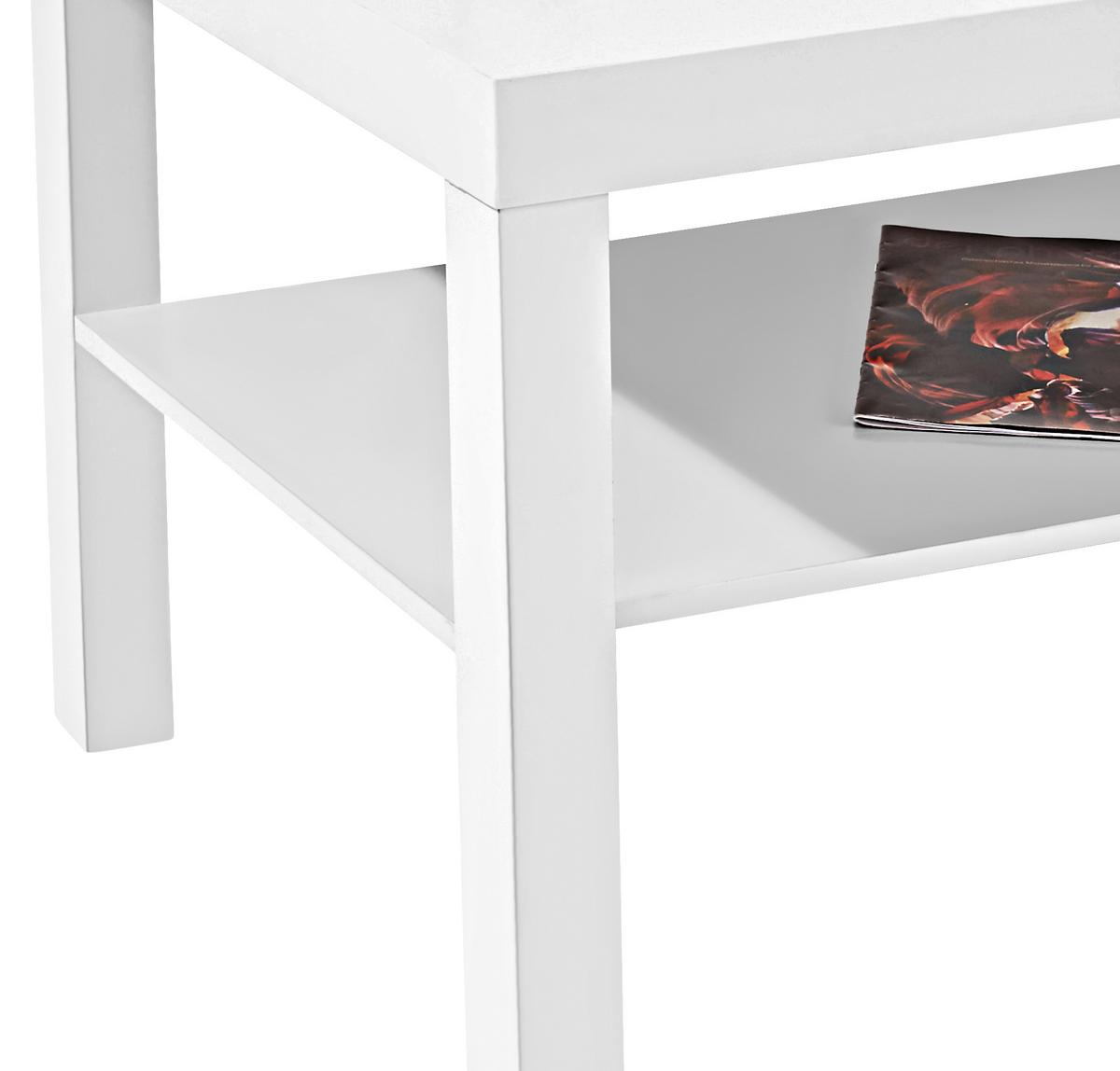 Măsuță de canapea Light - alb, Modern, material pe bază de lemn (90/45/55cm) - Based
