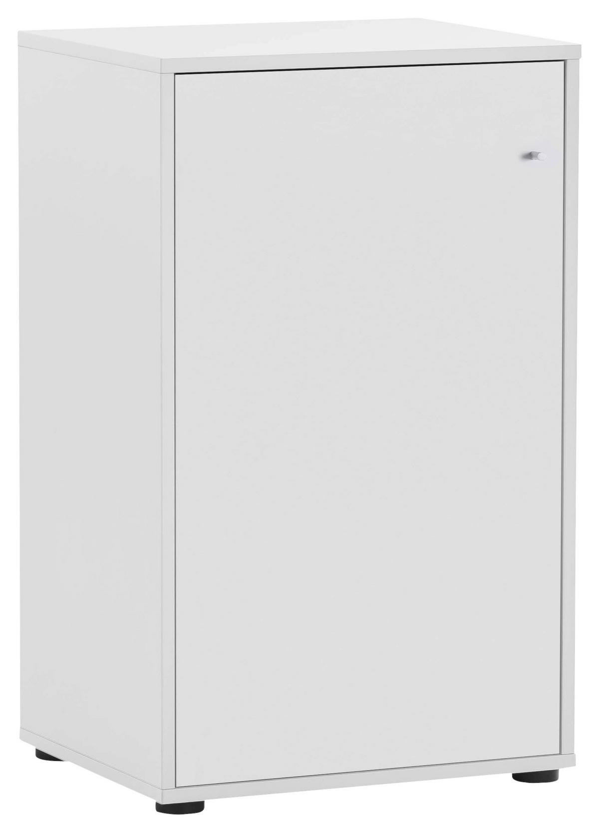 Aktenschrank U 510 T Weiß ca. 50,9x83,6x41cm - Weiß, MODERN, Holzwerkstoff (50,9/83,6/41cm) - MID.YOU