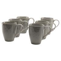 Set Skodelic Stone, 6-Delni - siva, Trend, keramika (300ml) - Creatable
