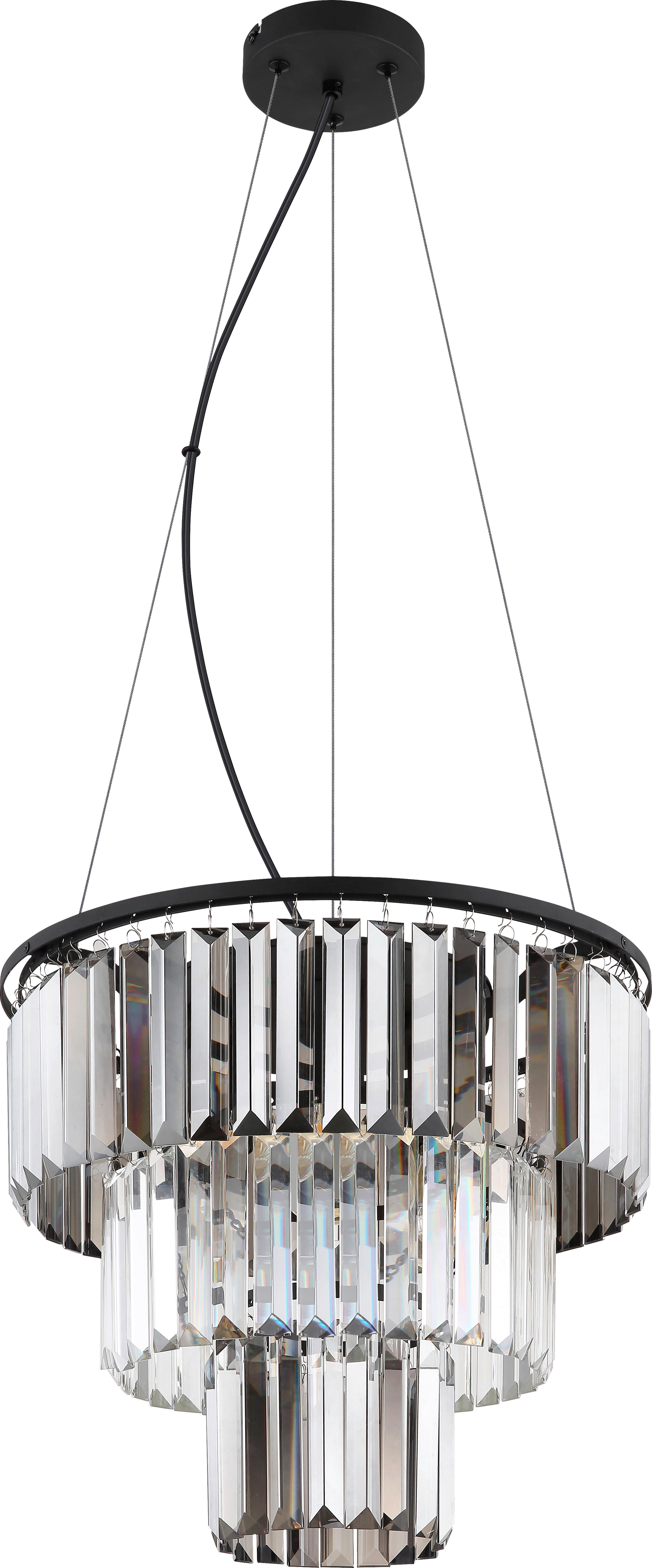 Hängeleuchte Niha Schwarz max. 40 Watt - Schwarz, MODERN, Kunststoff/Metall (40/120cm)