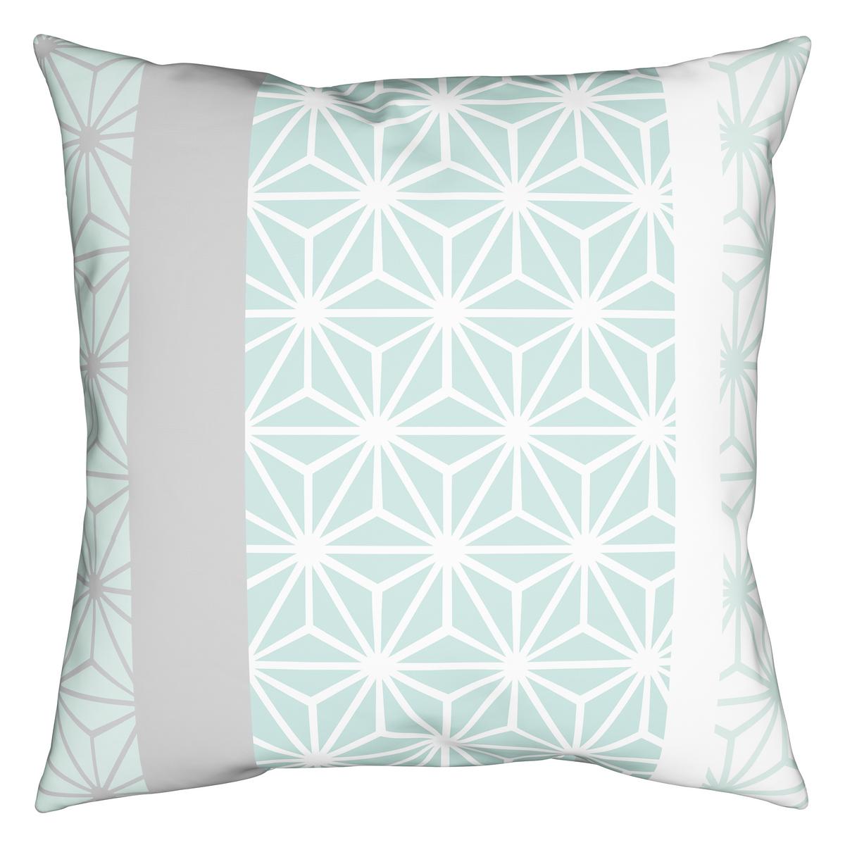 Bettwäsche Selma in Mint ca. 135x200cm - Gelb/Weiß, KONVENTIONELL, Textil (135/200cm) - Based