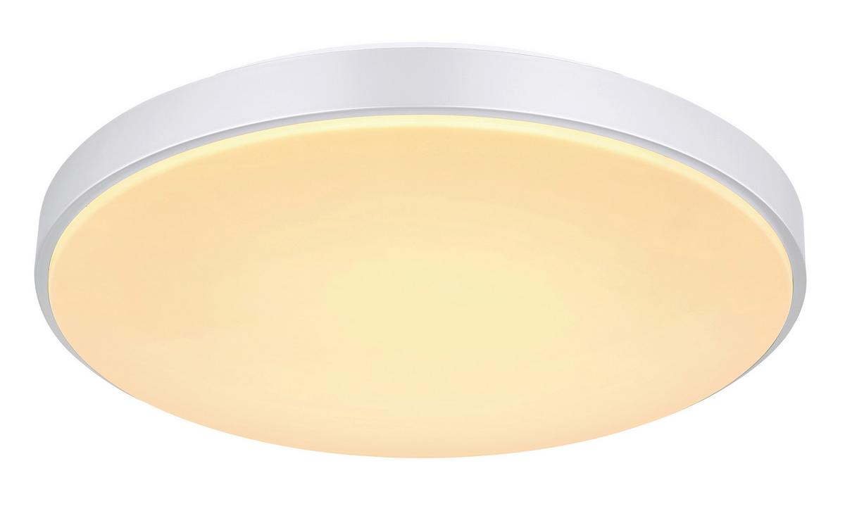 Led Stropna Svjetiljka 41/6 Cm - bijela/srebrne boje, Basics, metal/plastika (41/6cm) - Globo