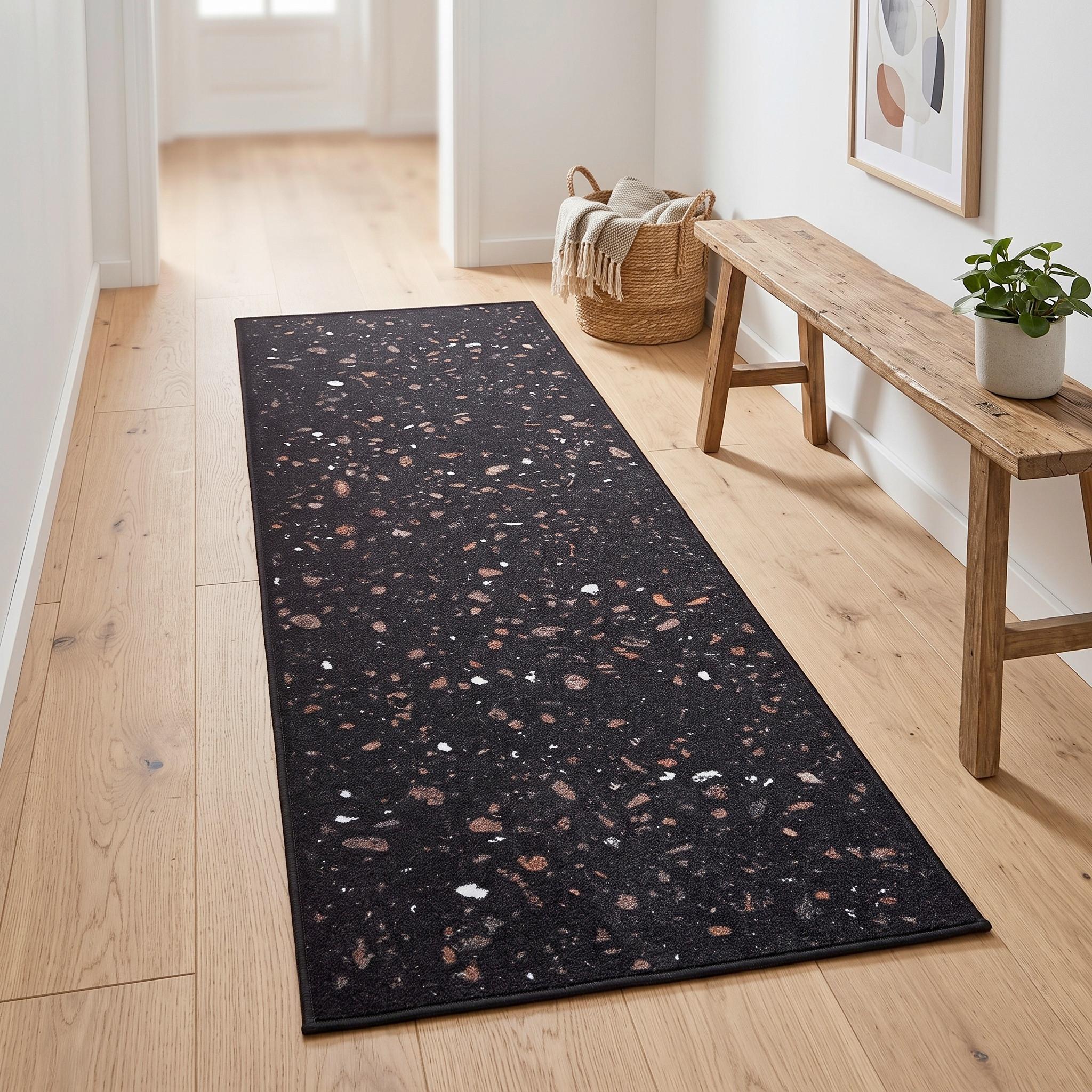GOLVLÖPARE COOK&WASH TERAZZO BLACK - Modern, plast (50/150cm) - Modern Living
