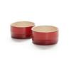 UGNSFORMSET ELISA - S - 2PCS - röd, Klassisk, keramik - Mömax