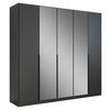 Ormar S Klasičnim Vratima Skyla - siva, Moderno, drvni materijal/metal (226/210/54cm) - Modern Living